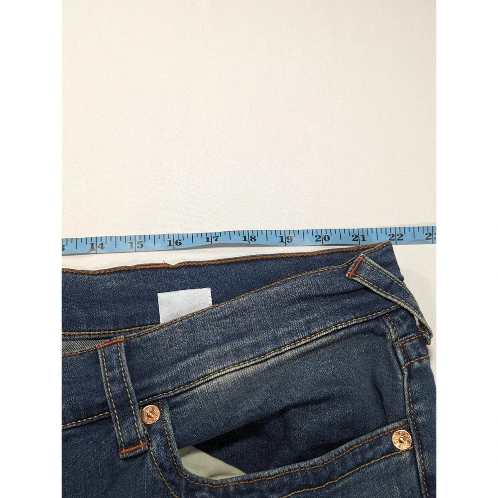 True Religion Jeans Mens 44x30 Blue Denim Rocco Relaxed‎ Skinny Flex Comfort